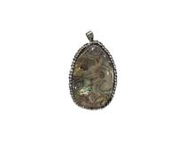 HUFFA Colgante de Cristal de Concha de abulón Hecho a Mano - Hebilla de semilla de melón Irregular - Accesorio de joyería de Diamante for Manualidades