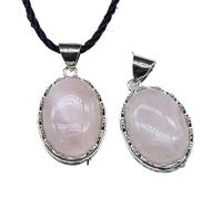 HUFFA Collar de ágata roja cristalina de Ojo de Tigre con Colgante de Amatista y Concha de abulón - Joyería única de aleación de Jade Dongling(PinkCrystal)