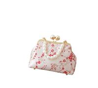 HUFFA Elegant Chinese Style Embroidered Shoulder Bag with Pearl Handle - Women's Cosmetic Bag for Banquets(Style 5)