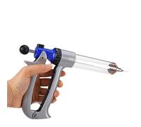HUFFA Jeringa semiautomática Ajustable del inyector Continuo 25/50ML for la Vacuna del Cerdo del Ganado ovino