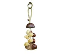 HUFFA Sonajeros de concha natural hechos a mano: campanillas de viento de plantas únicas y campanas colgantes de coche for sonido y decoración