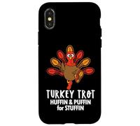 Huffin and Puffin for Stuffin Thanksgiving Turkey Trot 2025 Carcasa para iPhone X/XS