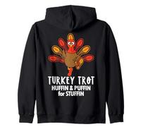 Huffin and Puffin for Stuffin Thanksgiving Turkey Trot 2025 Sudadera con Capucha