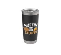 Huffin For The Stuffin Funny Thanksgiving Saying Feast Vaso térmico de acero inoxidable de doble pared