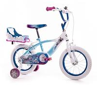 Huffy Bicicleta Pulgadas Disney Frozen Luxury, Bebés niñas, Azul Claro, 14 pollici