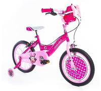 Huffy Bicicleta Pulgadas Minnie Luxury, Bebés niñas, Rosa, 16 pollici