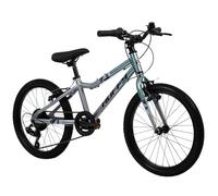 Huffy Bicicleta Literide Junior de 7 velocidades de 20 Pulgadas - Titanio Azul Cielo y Gris, para niños de 5 a 9 años