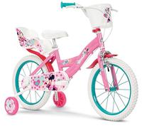 Huffy Disney Minnie Mouse - Bicicleta Infantil de 16 Pulgadas (5-7 años) + estabilizadores