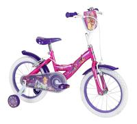 Huffy Disney Princess Bike Bicicleta infantil de 12 pulgadas, 14 pulgadas, 16 pulgadas, edad de 3 a 9 años, frenos de doble deslizamiento, ruedas estabilizadoras extraíbles, asiento ajustable, color