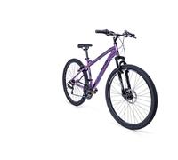 Huffy Marcador de Bicicleta de montaña de suspensión Completa para Mujer de 26 Pulgadas, Azul