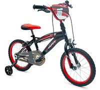 Huffy Moto X para niños, Unisex Juvenil, Negro, 16 Pulgadas