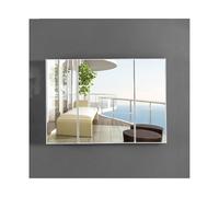 HUFIREHU Armario con Espejo para BañO,Mueble Colgante con Espejo,con 3 Puertas,para BañO, Lavadero, Cocina, Blanco(85 * 60 * 11cm/33.5 * 23.6 * 4.3in)