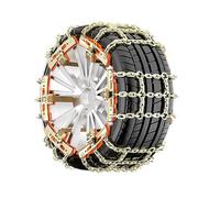 HUFIREHU Cadenas para Coche Nieve，Cadenas para el Coche | Acero Aleado, Resistente al Desgaste, No Requiere Gato, Rompe el Hielo Rápidamente(225/75R15)