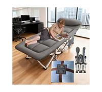 HUFIREHU Cama Plegable Camas Abatibles Horizontal Murphy Bed Cama Portatil Plegable Dormir Ideal para Oficinas, Siestas, Playas, Acampadas Y Balcones(Gray,Blue Blanket)