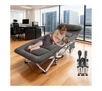 HUFIREHU Cama Plegable Camas Abatibles Horizontal Murphy Bed Cama Portatil Plegable Dormir Ideal para Oficinas, Siestas, Playas, Acampadas Y Balcones(Black,Basic Style)