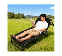 HUFIREHU ColchóN Plegable Mueble Cama Plegable Cama Abatible Vertical Murphy Bed Ideal para Oficinas, Siestas, Playas, Acampadas Y Balcones Ajuste De 4 Velocidades(Black,190 * 75cm)