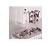 HUFIREHU MáQuina De Entrenamiento De Esquí, Simulador De Esquí Entrenador De Esquí Plegable Ejercitador Plegable para Fuerza En Piernas Multifuncional(Pink,Counting Type)