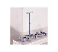 HUFIREHU MáQuina De Entrenamiento De Esquí, Simulador De Esquí Entrenador De Esquí Plegable Ejercitador Plegable para Fuerza En Piernas Multifuncional(Purple,Armrest Type)
