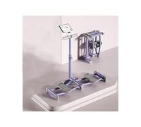 HUFIREHU MáQuina De Entrenamiento De Esquí, Simulador De Esquí Entrenador De Esquí Plegable Ejercitador Plegable para Fuerza En Piernas Multifuncional(Purple,Counting Bracket Type)