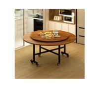 HUFIREHU Mesa Extensible De Hoja CaíDa Comedor MultifuncióN De Hoja Abatible Mesa De Comedor Plegable con Ruedas for Oficina En Casa, CafeteríA Y Restaurante(Wood B,150cm)