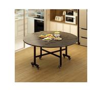 HUFIREHU Mesa Extensible De Hoja CaíDa Comedor MultifuncióN De Hoja Abatible Mesa De Comedor Plegable con Ruedas for Oficina En Casa, CafeteríA Y Restaurante(Gray A,150cm)