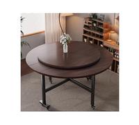 HUFIREHU Mesa Extensible De Hoja CaíDa Mesa De Cocina Plegable con Ruedas Comedor MultifuncióN De Hoja Abatible for Oficina En Casa, CafeteríA Y Restaurante(Walnut B,150cm)