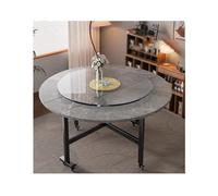 HUFIREHU Mesa Extensible De Hoja CaíDa Mesa De Cocina Plegable con Ruedas Comedor MultifuncióN De Hoja Abatible for Oficina En Casa, CafeteríA Y Restaurante(Gray C,150cm)