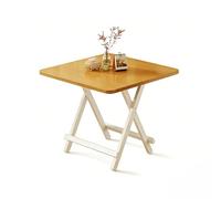 HUFIREHU Mesa Extensible De Hoja CaíDa Mesa De Cocina Plegable Y Extensible Comedor MultifuncióN De Hoja Abatible para Oficina En Casa, CafeteríA Y Restaurante(Bamboo Pattern,60 * 60 * 73cm)