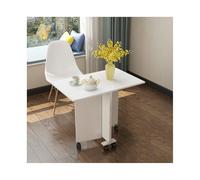 HUFIREHU Mesa Mariposa Extensible Mesa De Cocina Plegable Y Extensible Comedor MultifuncióN De Hoja Abatible para Oficina En Casa, CafeteríA Y Restaurante(White,80 * 65cm)