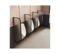 HUFIREHU ParticióN De Urinario Separador De Urinarios, Urinal Separador De Inodoro Montados En La Pared ParticióN De Urinario Paneles for Restaurante, Hotel(Titanium Black,40 * 120cm)