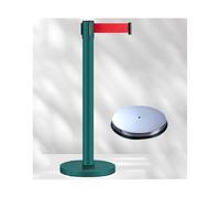 HUFIREHU Post Separadoree,Postes Con CinturóN RetráCtil,Barrera De Control De Multitudes,Ideal Para Conciertos, Exposiciones, Hoteles, Cines Y Otros Espacios(Green B,3M)