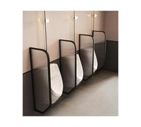 HUFIREHU Separador De Urinarios ParticióN De Inodoro para Urinario Montaje En Pared para Hombres Urinario Privacidad Mamparas Sanitarias para Urinarios(Matte Black)