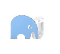 HUFIREHU Separador De Urinarios ParticióN De Inodoro para Urinario Montaje En Pared para Hombres Urinario Privacidad para El Hogar, Oficina, Restaurante, Hotel(Blue,Elephant)