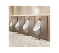 HUFIREHU Separador De Urinarios ParticióN De Inodoro para Urinario ParticióN De Urinario De Vidrio Templado Montaje En Pared para Hombres Urinario Privacidad(Rose Gold,40 * 120cm/15.7 * 47.2in)