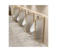HUFIREHU Separador De Urinarios ParticióN De Urinario De Vidrio Templado Mamparas Sanitarias Para Urinarios Separador Impermeable Para Hombres Para Restaurante, Hotel(Titanium,40*100cm/15.7*39.4in)