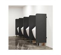 HUFIREHU Separador De Urinarios ParticióN De Urinario Urinal Separador De Inodoro Montados En La Pared ParticióN De Urinario Paneles para Restaurante, Hotel(Black,45 * 120CM_Rounded Corners)