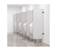 HUFIREHU Separador De Urinarios ParticióN De Urinario Urinal Separador De Inodoro Montados En La Pared ParticióN De Urinario Paneles para Restaurante, Hotel(Gray,45 * 120CM_Rounded Corners)