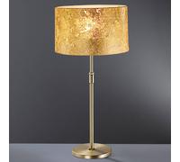 Hufnagel Lámpara de mesa Loop 55, pan de oro, altura 75 cm