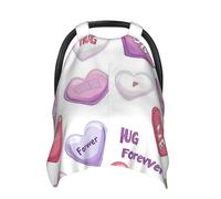 Hug Heart - Funda de asiento de coche para bebé (suave, manta de lactancia para bebé, funda de asiento de coche para niños y niñas