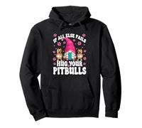 Hug Your Dog Quotes For Pittie Mom with Cute Pitbull GNOME Sudadera con Capucha