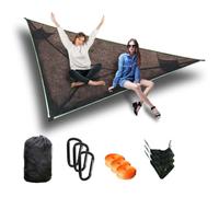 HUGDSB Hamaca Triangular de 13 pies, Hamaca for Acampar de 600 Libras con Bolsa de Almacenamiento de Correas
