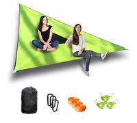 HUGDSB Hamaca Triangular for Exteriores de 13 pies, Capacidad de Peso de 660 Libras for 2-3 Personas, Hamaca portátil for Acampar con Bolsa de Almacenamiento