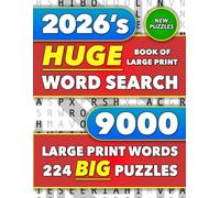 Huge Book of Large Print Word Search: 9000 Words - 224 Puzzles - Varied Themes - Big Print Word Finds For Adults, Seniors, and Teens (Words of Wonder!)