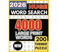 Huge Book of Large Print Word Search Puzzles: 4000 Words - 200 Themed Puzzles | Perfect For Adults, Seniors and Teens