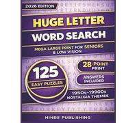 Huge Letter Word Search: Mega Large 28-Point Print Puzzles for Seniors & Low Vision