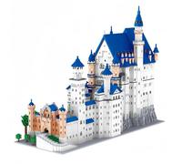 Huge Swan Stone Castle Micro - Juego de construcción desafiante de 10000 piezas, rompecabezas 3D de alta dificultad, logro definitivo, pieza decorativa genial, perfecto para matar el tiempo