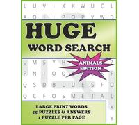 HUGE Word Search ANIMALS EDITION: Word Search Puzzles with Easy to Read Print about ANIMALS - 8.5x11 inches, 110 pages - Gift for Vacations, Holiday and Relaxation