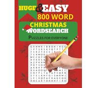 Huge Wordsearch for everyone: 800 super large print Words, Christmas Themed Word Find Puzzles For Seniors, Fun giftable Holiday Activity Book With Solutions