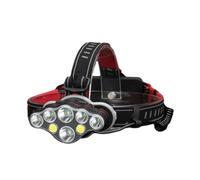 HugeAuto Linterna Frontal LED, Linterna Frontal 350000LM, Recargable, Impermeable con 8 LED, 8 Modos de Iluminación