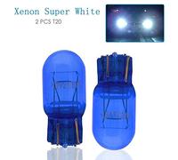 HugeAuto w21/5w 580 juego de 2 bombillas T20 de doble filamento para luces laterales y taladros blancos